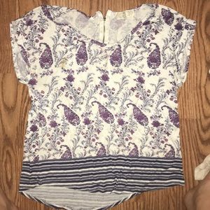 Paisley pattern top